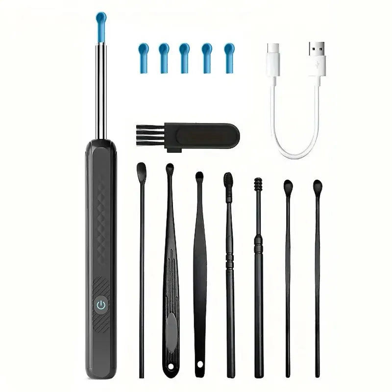 Wireless WiFi Ear Pick Otoscope Camera Borescope Luminous Ear Wax Cleaning Teeth Oral Inspection Health Care Ear Cleaner Kit