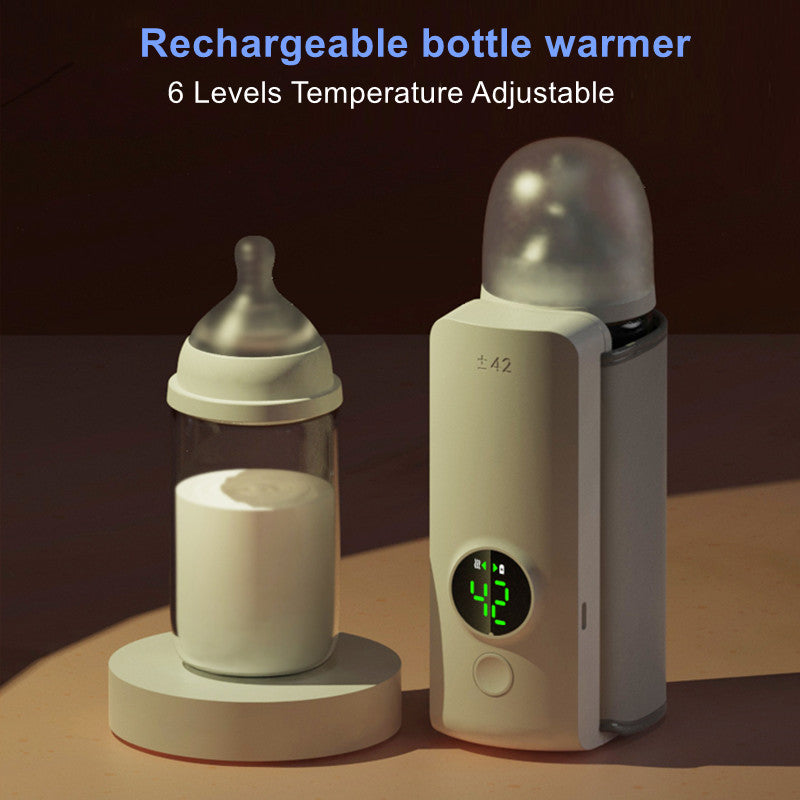 Portable Wireless Rechargeable Baby Bottle Warmer USB Charging And Heating Bag Portable Constant Temperature Milk Warmer Universal Bottle Insulation Sleeve (Copy)
