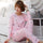 Women's Long-Sleeved Pajama Set in Cute Design-Free Delivery